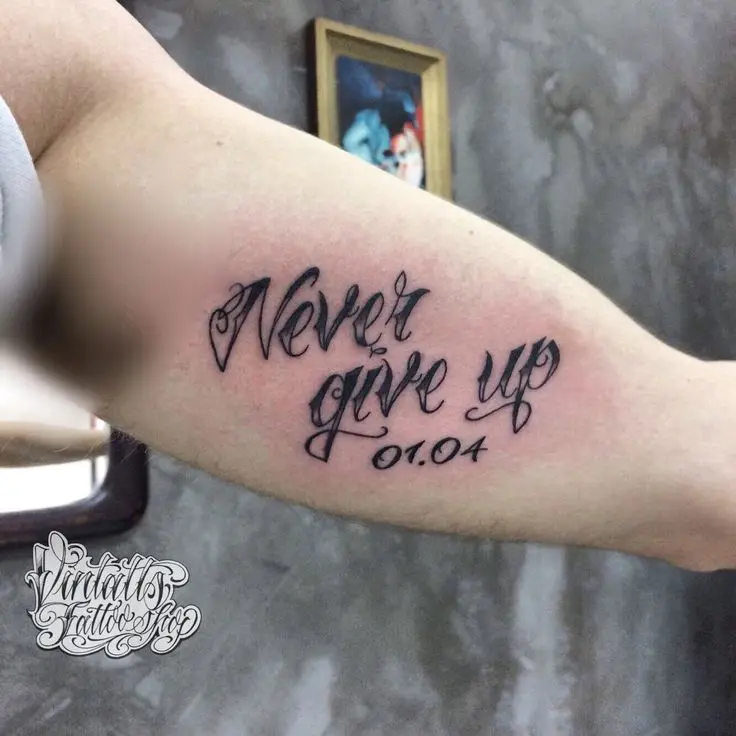 Never Give Up In Japanese Kanji Symbols For Phrase Tattoo Yojijukugo  四字熟語  Yorozuya