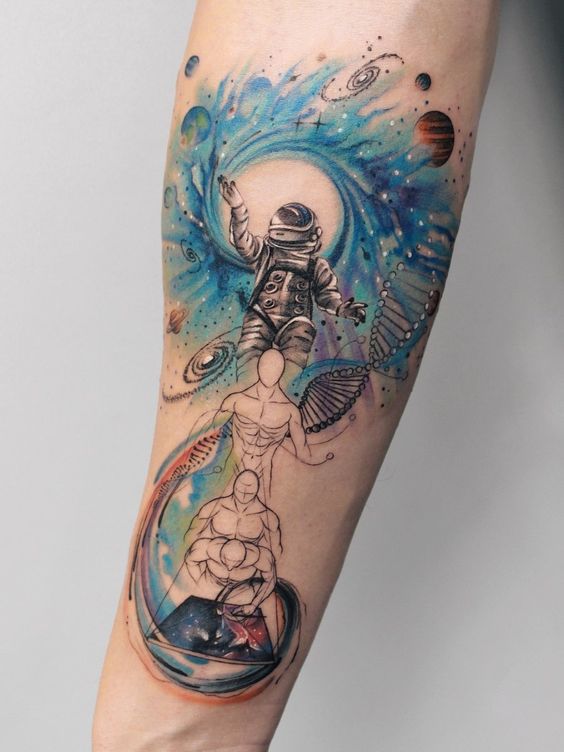 Astronaut Tattoo designs