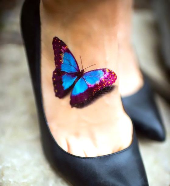 Schmetterling 3D-Tattoos-Designs