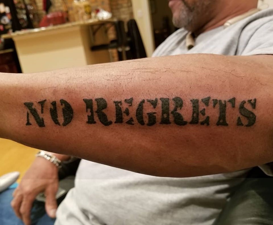 no regrets tattoo