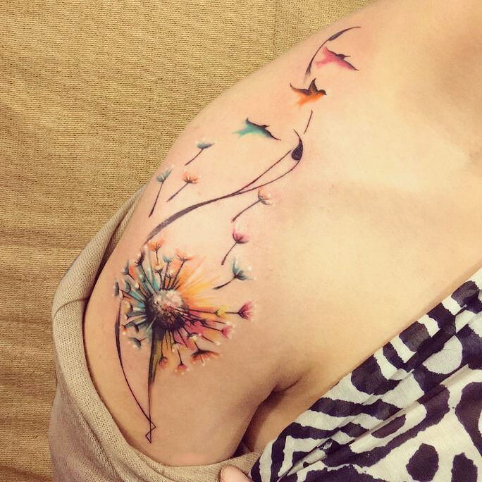 Dandelion tattoos
