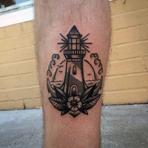 Leuchtturm-Tattoo-Bilder