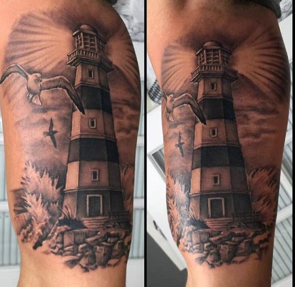 Leuchtturm-Tattoos