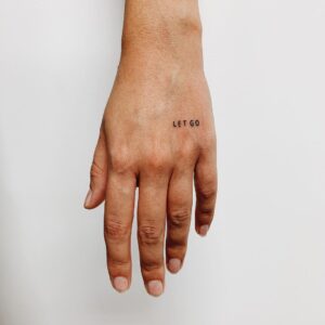 let go tattoo images