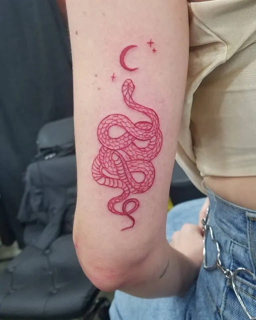 Red Snake Tattoo